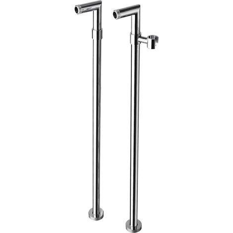 Sapho Reitano Rubinetteria Airtech - Collegamento per montaggio miscelatore a pavimento per vasca da bagno, 2 pz, cromo 9881 (1/5)
