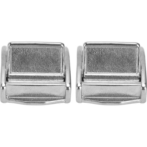 2 Stück Druckschnallen aus Edelstahl 316, Federverschluss, leichter Gurtbandspanner, 27 mm (1/5)