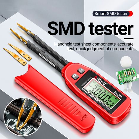 Testeur SMD intelligent ANENG GN701, multimètre portable 3000 points, test de résistance, de capacité et de continuité, testeur de diodes.