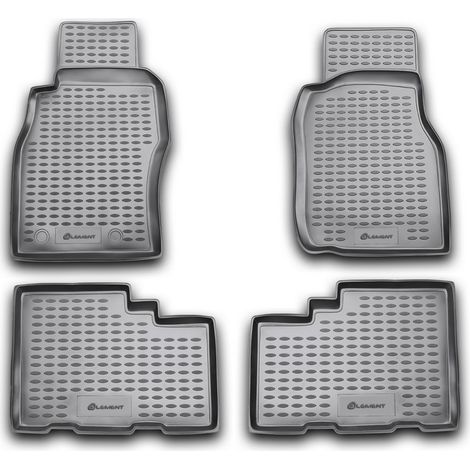 KIT TAPPETINI COMPATIBILE CON NISSAN Patrol 1997-2010, 4 pcs.  TAPPETINO IN GOMMA TPE  BORDO ALTO 3D ANTISCIVOLO IMPERMEABILE