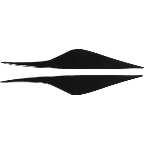 Sopracciglia per fari nere resistenti all'usura, 2 pezzi, palpebre di ricambio per Ford Mondeo MK4 2007-2013 -Crezuo