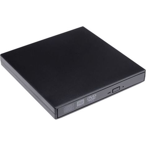 USB 2.0 Combo-DVD/CD/CD-RW-Laufwerk für Laptop/Notebook/Desktop-PC (Apple iMac, Dell, Acer, HP, ASUS), Schwarz (1/5)