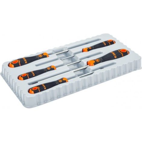 BAHCO - Jeu de tournevis TORX® Tamper-Resistant avec poignée en caoutchouc - 5 pcs
