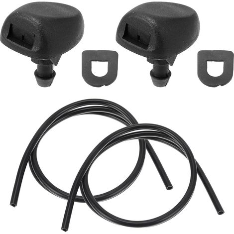 Washer Nozzle Kit For 207 07-15 Windscreen Spray Nozzles Washer Jets No.6438H4 2Pcs Gaskets 2Pcs 1 Meter Fluid Hose (1/5)