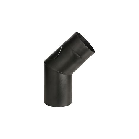 CURVA PORCELLANATA 45 C/ISPEZ D 13CM NERO OPACO TOP