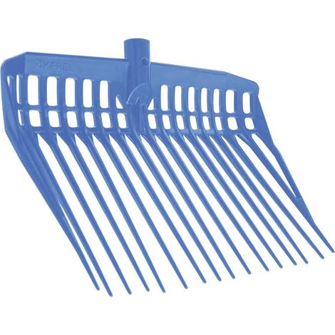 Handled Chip Fork for Livestock/Urban Agriculture - Blue (1/2)