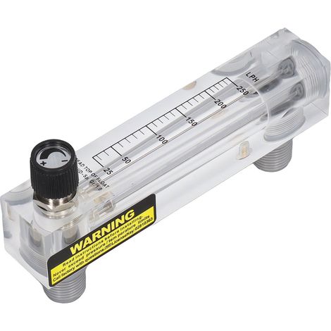 Einbaufertiger Durchflussmesser mit großem Messbereich und hoher Genauigkeit, transparentes Acryl-Durchflussmessgerät für Wasser und Flüssigkeiten (1/5)