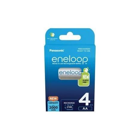 BATTERIA ricaricabile stilo Panasonic ENELOOP NIMH 2000 mAh 4pz
