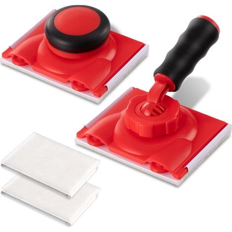 Angle Paint Masking Tool - 12x9 Cm - Plastic - For Edges And Corners - 4 Pieces With 2 Replacement Pads (1/4)