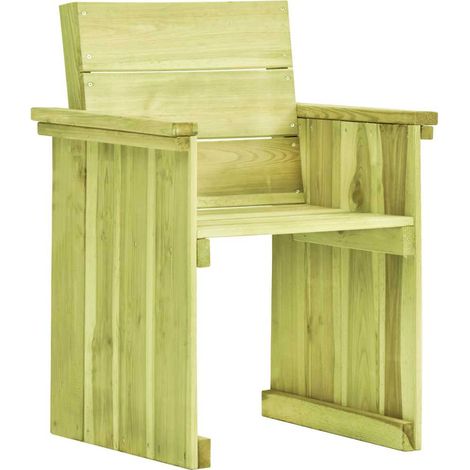 vidaXL Chaise de jardin Bois de pin imprégné (1/5)