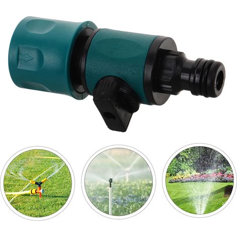 Raccord rapide pour tuyau d'arrosage - Adaptateur de vanne d'arrêt pour système d'arrosage automatique - Raccord en ligne (1/5)