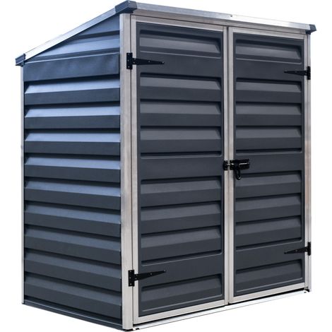 Palram - Canopia Aluminium Gerätebox Voyager Schwarz 90x139x147 cm (1/6)