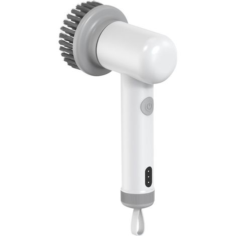 Brosse Electrique - Rotation 360° - Batterie Rechargeable 1500 mAh - Pour Joint Carrelage Salle De Bain Cuisine Baignoire - 3 Têtes Interchangeables - 1 Pièce (1/5)