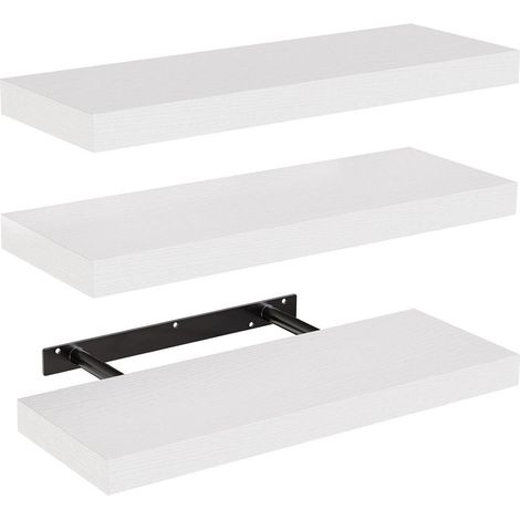 Wandregal 40cm 3er Set Schweberegal Regalbrett Küche Weiß (1/5)