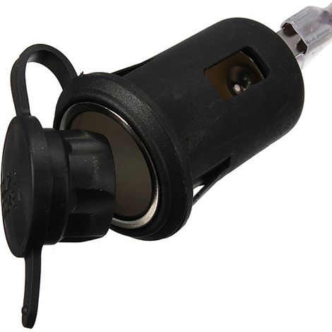Prise allume-cigare universelle moto 12V-24V étanche avec fusible et fil (1/5)