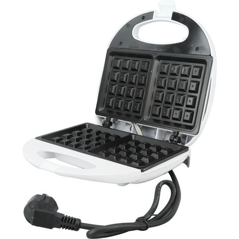 Gaufrier Mini 750W en Alliage d'Aluminium avec Plaque Antiadhésive pour Petit-déjeuner et En-cas, Prise UE 220V (1/5)