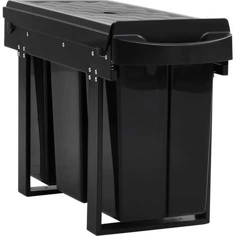 vidaXL Cestino Estraibile per Mobile Cucina Chiusura Ammortizzata