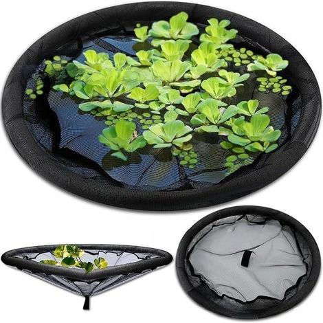 Lot de 2 60 x 60 cm protections flottantes pour bassin rond - Pour plantes aquatiques et poissons (1/5)