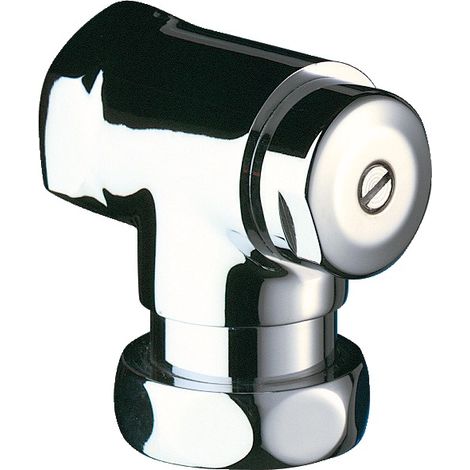 Robinet arrêt équerre TEMPOCHASSE F1'' F1''1/4 chromé - DELABIE - 765000