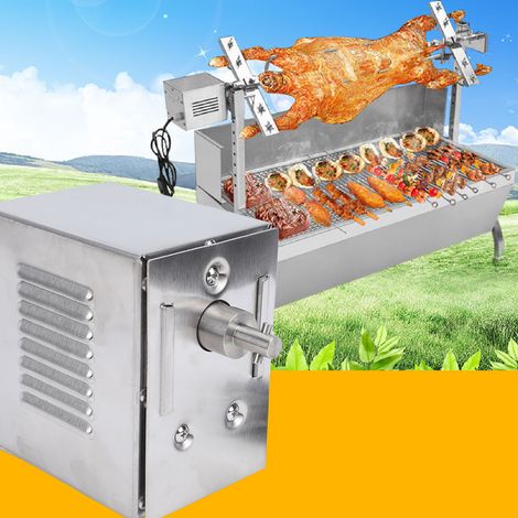 Edelstahl-Drehspießgrillmotor, 45 W, 200–250 kg Drehmoment