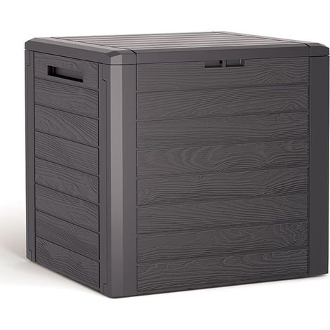 BaÃºl de jardÃ­n WOODEBOX 140L., dimensiones (mm) 585x460x550, color Ocre oscuro