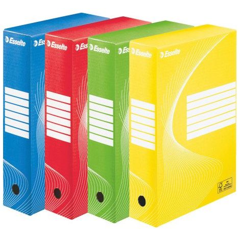 Esselte BOXYCOLOR ensemble 10 boîtes d'archive colorées (1/3)