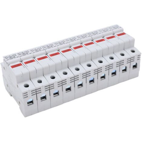 Support de fusible miniature sur rail RT18-32X avec indicateur LED, 32A 500-690V, accessoire électrique 1 pôle