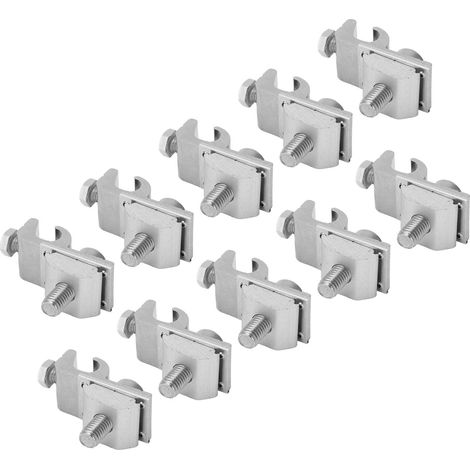 10 Solarmodul-Montageclips, Erdungsclips, Kabelklemmen, Photovoltaik-Steckverbinder, Montagehalterungen (1/5)