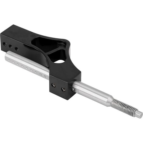 Rallonge de levier de vitesse surélevée réglable 170 mm acier inoxydable aluminium noir pour Honda manuel kit montage 4 manchons 3 écrous clé M10x1.5 (1/5)