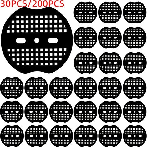 30 pièces de rondelles amortisseuses en plastique pour agrafes de jardin : chevilles et tiges de jardin pour tissus anti-mauvaises herbes, noires (1/4)