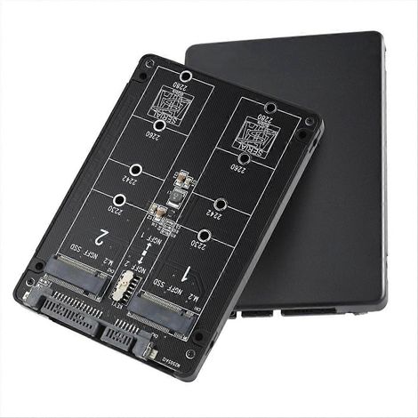 Adaptateur convertisseur NGFF B Key/Key M.2 NGFF vers SATA III 2,5 pouces (1/5)