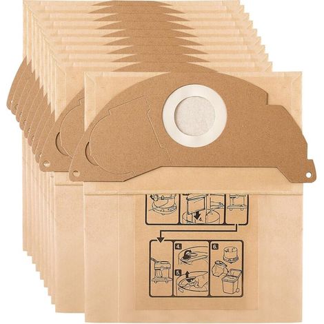 Lntyq 10 Remplacement Sac pour Aspirateur Karcher WD2 MV2 WD2250 A2004 6.904-322.0