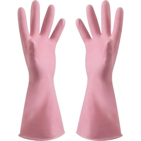 3 Paires Gants de cuisine, antidérapants, en caoutchouc, pour vaisselle, ménage, jardinage (1/5)