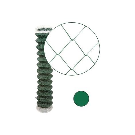Cloture & Jardin – Grillage simple torsion vert 25 m – Maille 50 x 50 mm – Fil 3 mm – Résistant aux terrains accidentés