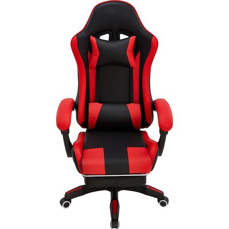 High Back Gaming Chair with Footrest (1/2)
