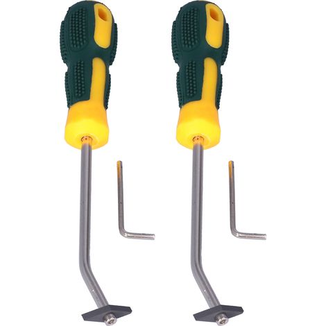 Outil Manuel de Nettoyage de Joints en Acier Inoxydable - 2 Pièces, Durable et Efficace pour Maison et Bureau
