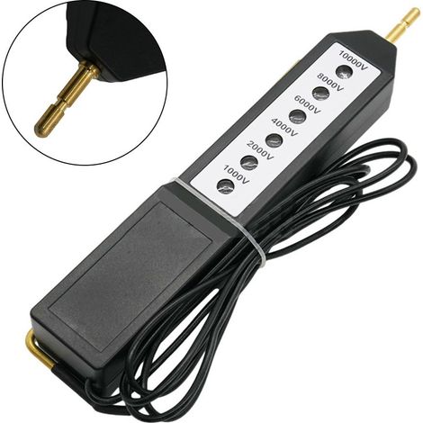 Tester di tensione impermeabile per recinzioni elettriche, portata 10 kV, con 6 spie luminose, rilevatore di tensione per sistemi di messa a terra di eccitatori a fune metallica (1/4)