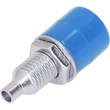 100 Stück Bananenstecker M6 4 mm, gute Übertragungsqualität, hochwertige Verarbeitung, elektrisches Verbindungszubehör, blau (1/5)