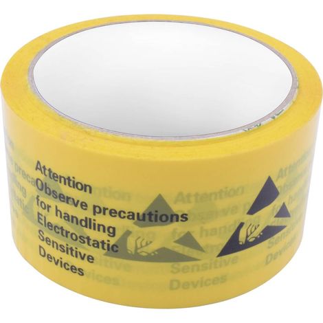 Quadrios Nastro adesivo ESD 1 pz. Giallo, Nero (L x L) 50 m x 48 mm