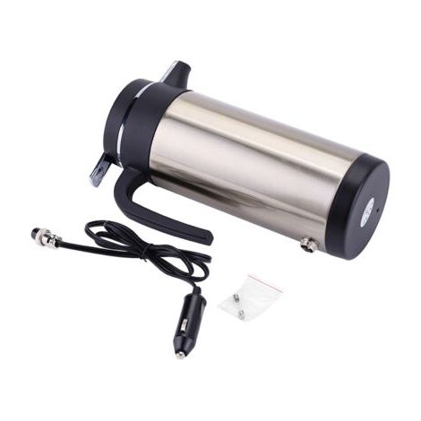QORVA- 850 ml 24 V voyage voiture bouilloire allume-cigare prise chauffe-eau bouteille pour thé café