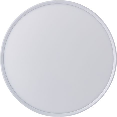 Plafonnier LED Rond 40W Extra-Plat CCT Ø500 mm, Lampe Superslim Sceneswitch 3 ambiances - Blanc (1/5)