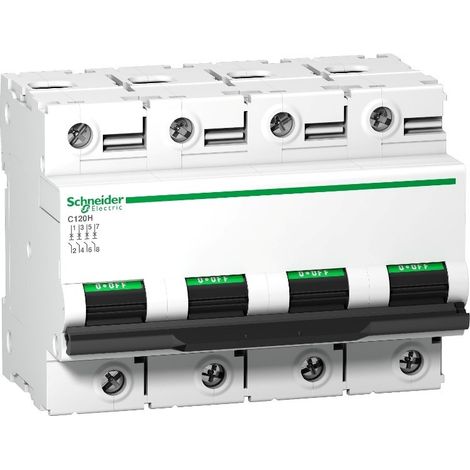 Disjoncteur C120H 4P 100 A, courbe C, 15 kA - A9N18480