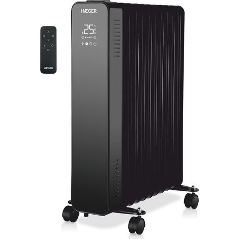 HaegerDigital XI Radiatore elettrico a olio per interni nero 2500 W de