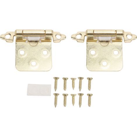 Ortviai Charnière de meuble pour camping-car 1/2 pouce à fermeture automatique en acier doré – Lot de 2 (1/5)