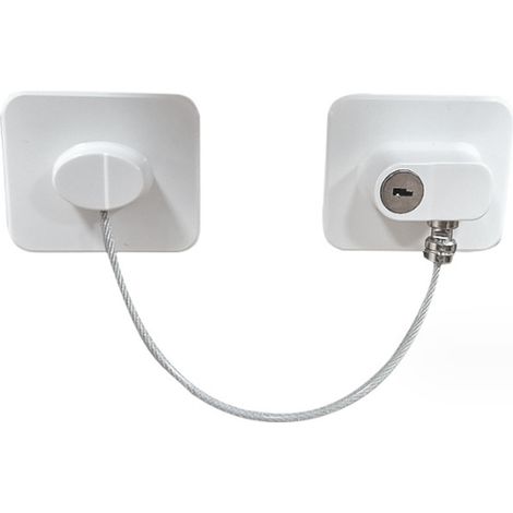 2 Verrou, clé de sécurité, acier inoxydable, anti-rouille, réfrigérateur, enfant