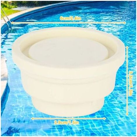 Tampons en caoutchouc pour échelle de piscine – Lot de 2 – Protection pare-chocs – Dimensions 6x3.9x3.3cm – Résistant au vieillissement (1/4)