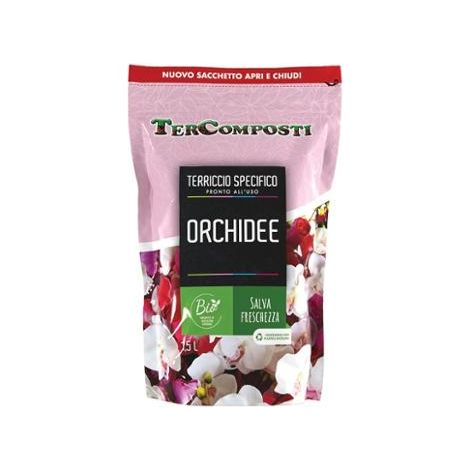 TERRICCIO PER ORCHIDEE 1,5L IN BUSTA APRI E CHIUDI