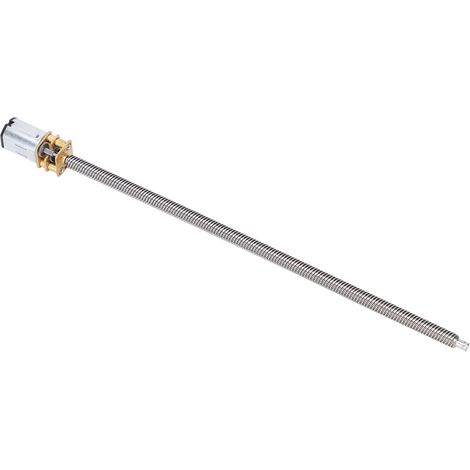 Moteur à réduction par filetage avec arbre de sortie long, courant continu T5 x 160 mm N20DC12V 200 tr/min (1/5)