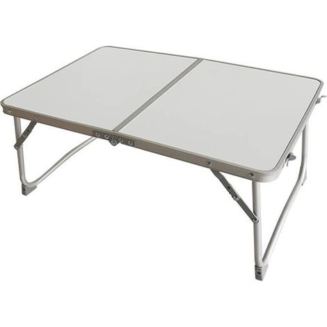 Mesa Plegable Color Blanco Aluminio D13 Camping y Playa MARBUENO SUMMER