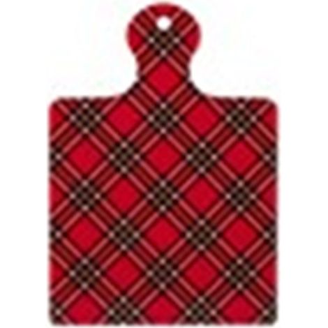 Tagliere Plaid 23.5x17x0.7 cm Rosso